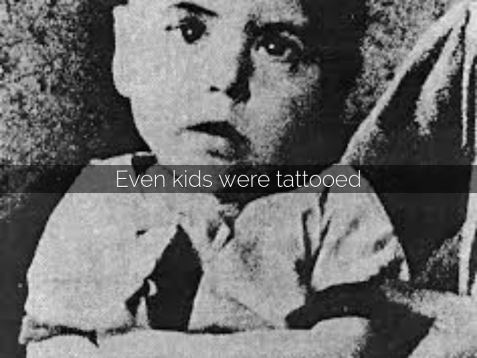 even kids were tattoed